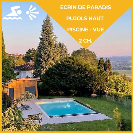 Ecrin De Paradis Pujols Haut Piscine-Vue Eksteriør billede